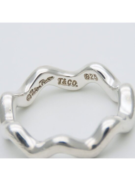 Tiffany & Co Ring Zigzag Wave 925 Sterling Silver Paloma Picasso